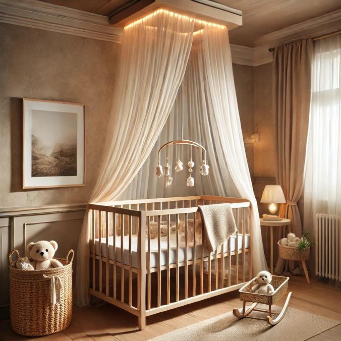 chambre bebe theme naturel