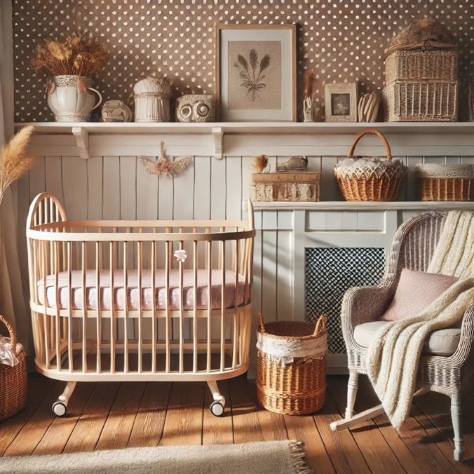 chambre bebe theme vintage