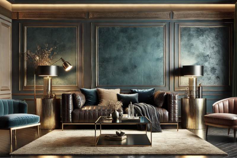 Mur tendance 2025 bleu