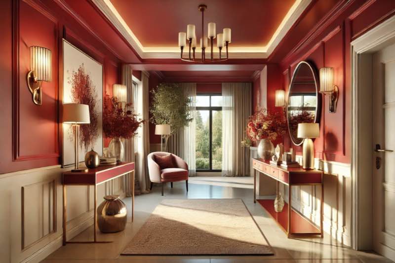 Mur tendance 2025 rouge